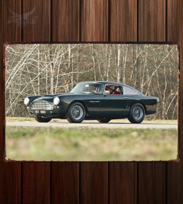 Металлическая табличка Aston Martin DB4 Racing Car